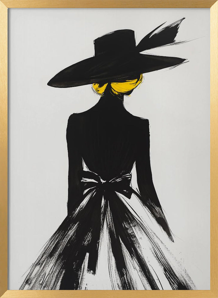 The Lady In the Black Hat Poster