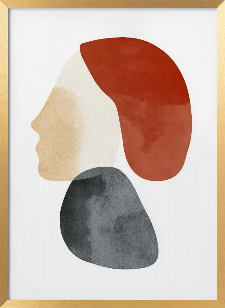 Abstract Minimalist Shapes No 1 Poster