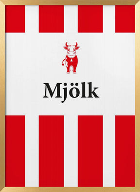 Mjölk Röd Poster