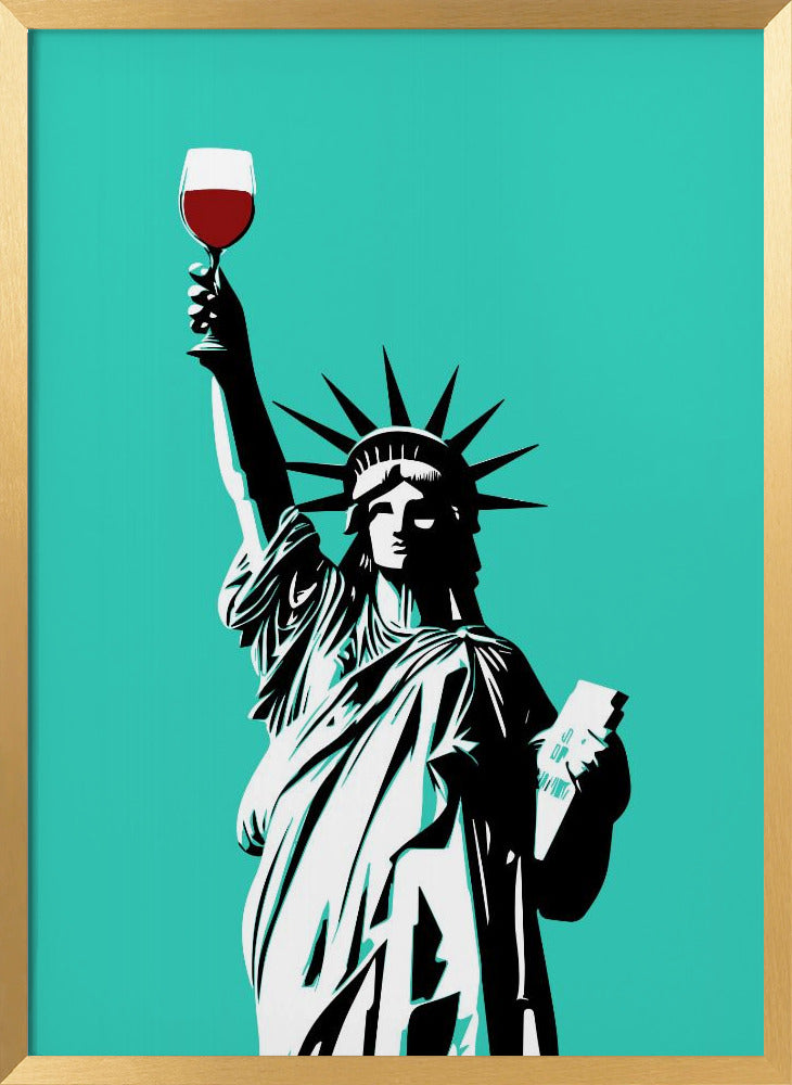 Liberty of Wine Poster