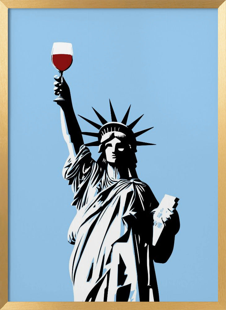 Liberty of Wine Poster