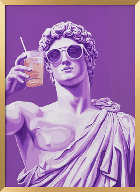 Greek Statue Cheers Poster