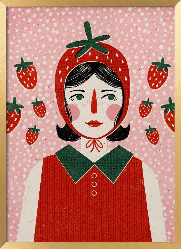 Strawberry Girl Poster