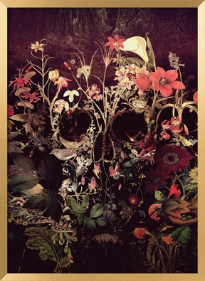 Bloom Skull Poster