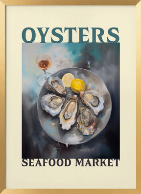 Oysters Seafood Market Poster