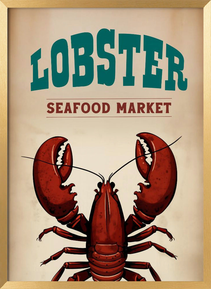 Lobster Seafood Market Poster