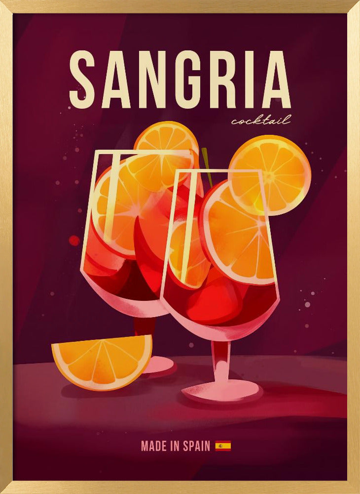 Sangria Cocktail Poster