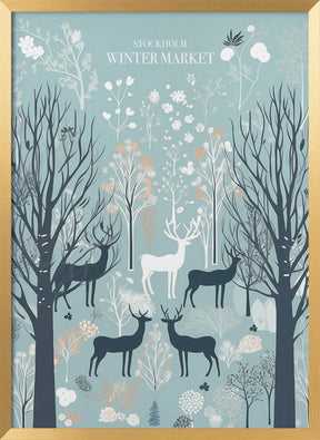 Stockholm Winter Market Poster