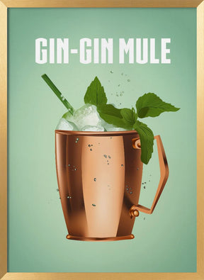 Gin Gin Mule Copper Poster