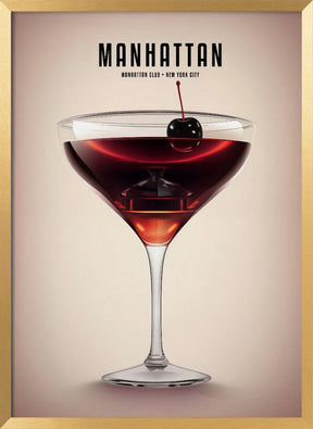 Manhattan Cocktail Poster