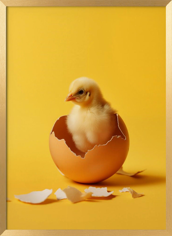 Hatched chicken Poster