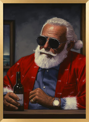 Sun Tan Claus Poster