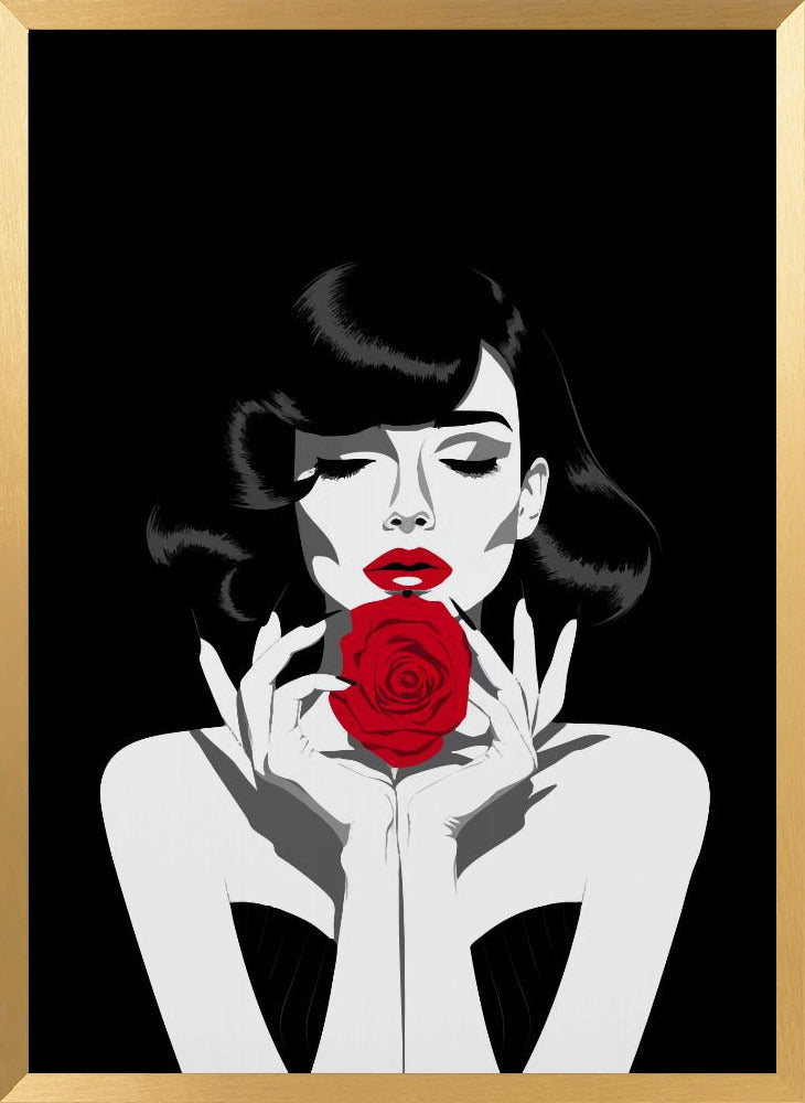 The Red Rose Poster