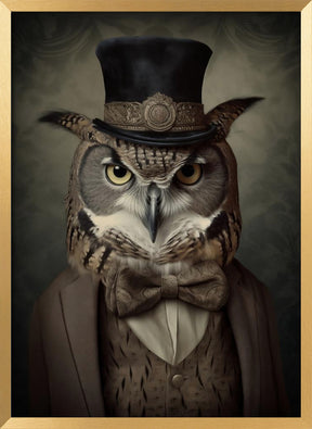 Owl Portrait Poster