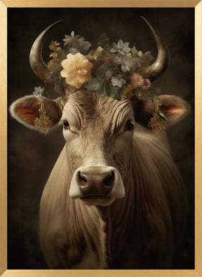 Bull Portrait Poster