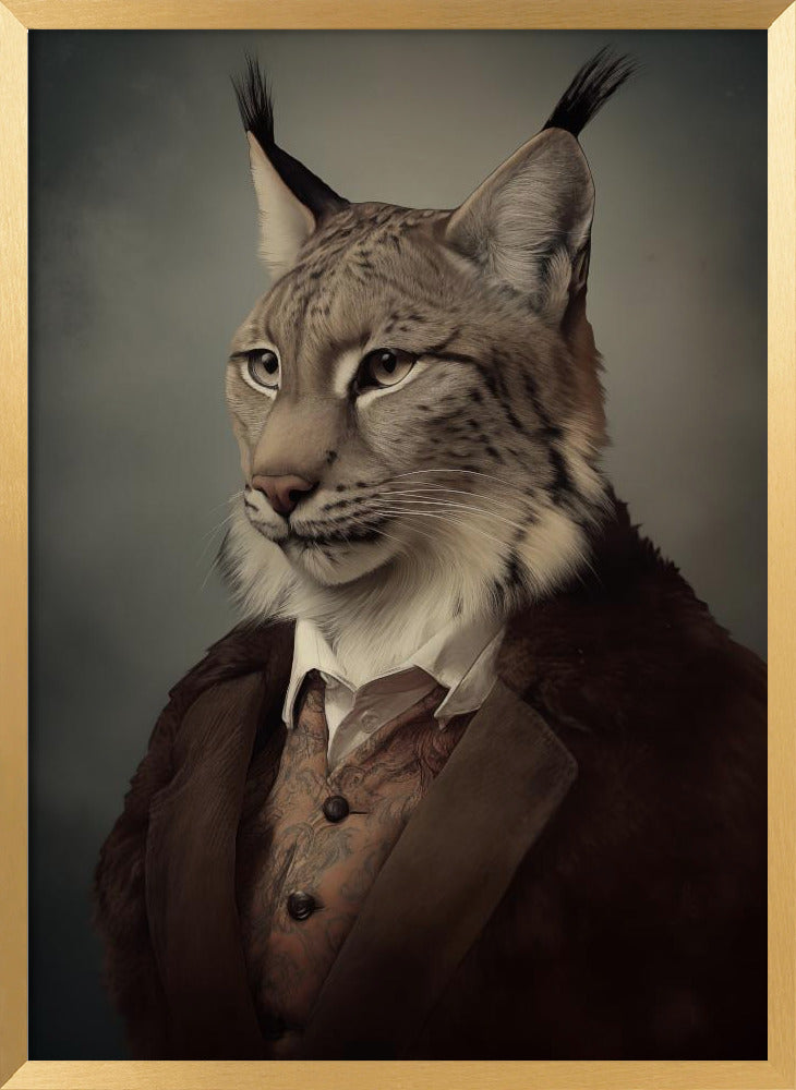 Lynx Portrait Poster