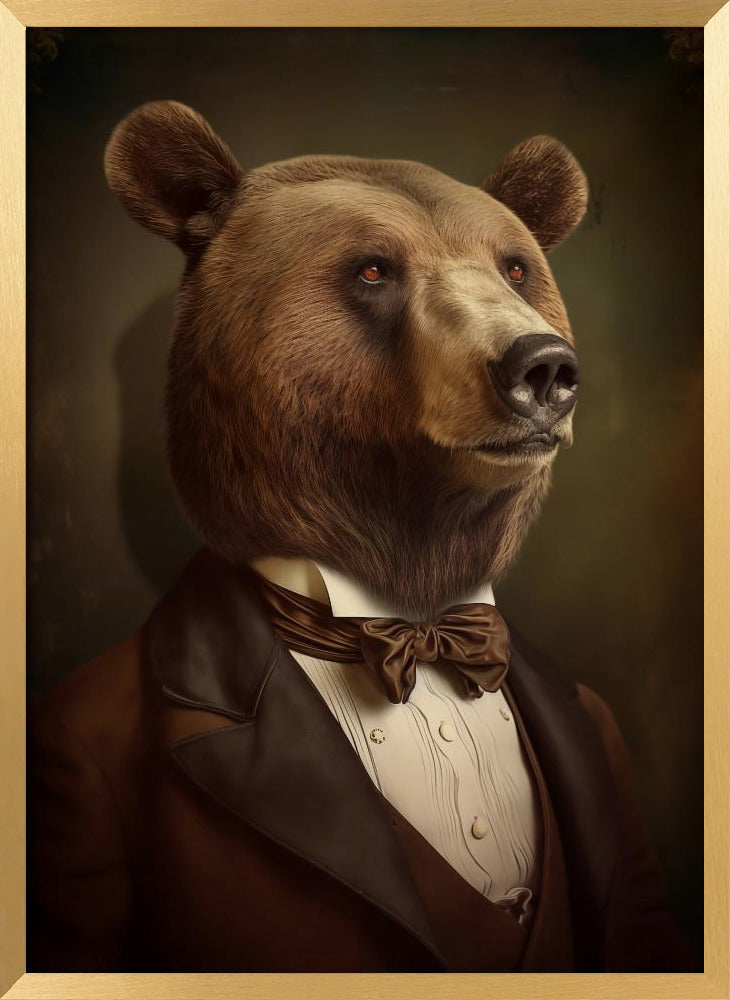 Bear Portrait Poster