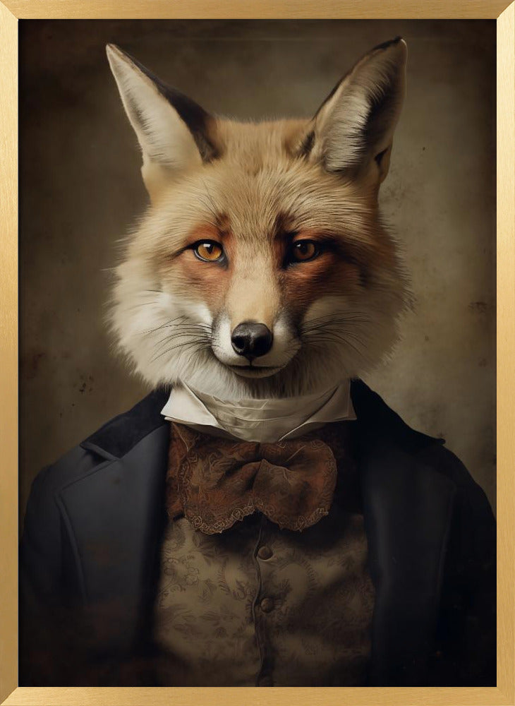 Fox Portrait Poster