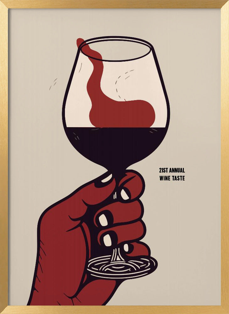 21st Annual Wine Taste Poster