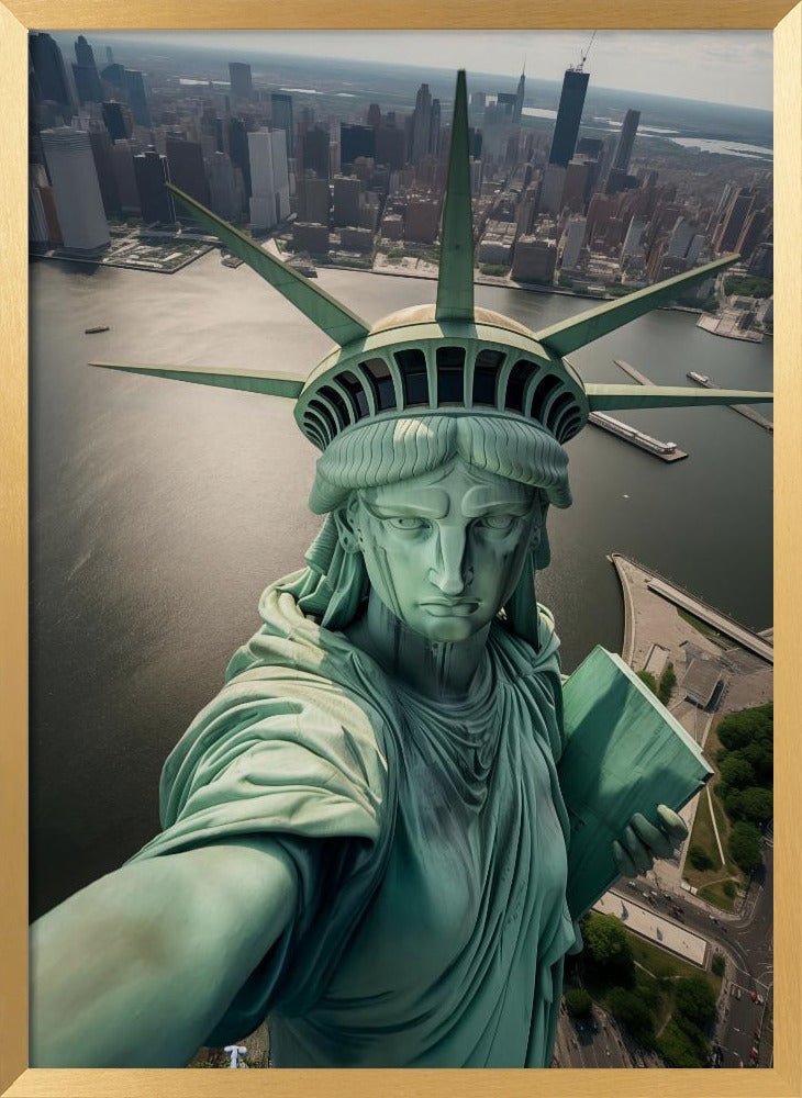 The Statue of Liberty Selfie Poster