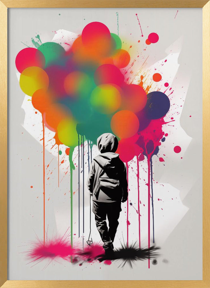 Graffiti Boy Poster