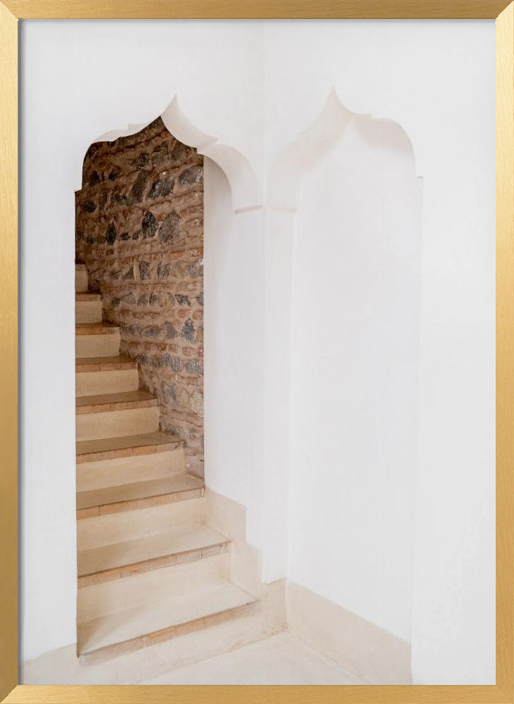 Arch Stairway In Riad In Marrakech   Ibiza Boho Travel Photography 1 Poster