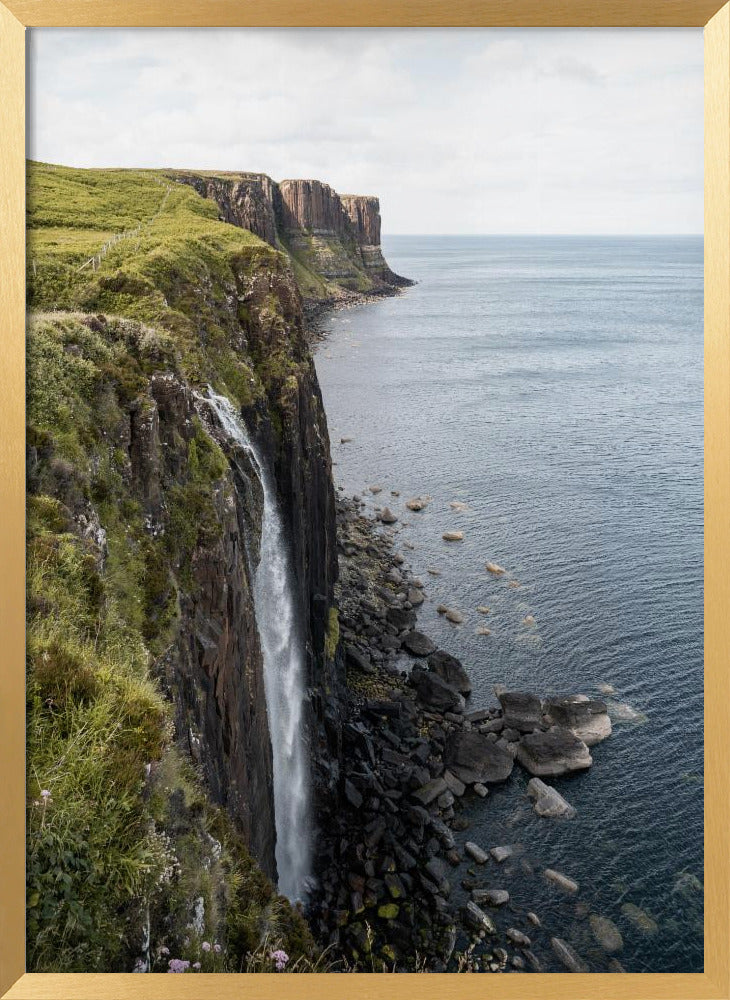 Kilt Rock and Mealt Falls, Isle of Skye, Scotland Poster