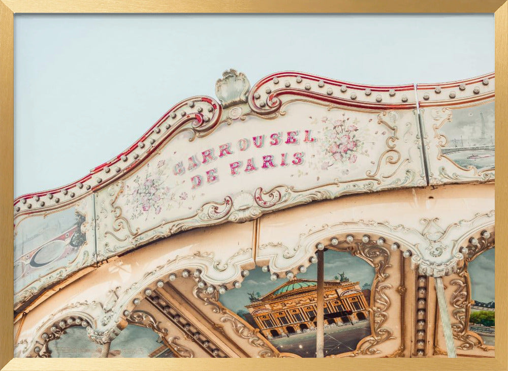 Carousel de Paris in August Poster