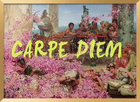 Neon Carpe Diem Poster