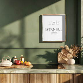 Istanbul coordinates Poster