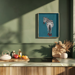 Zebra heels Poster