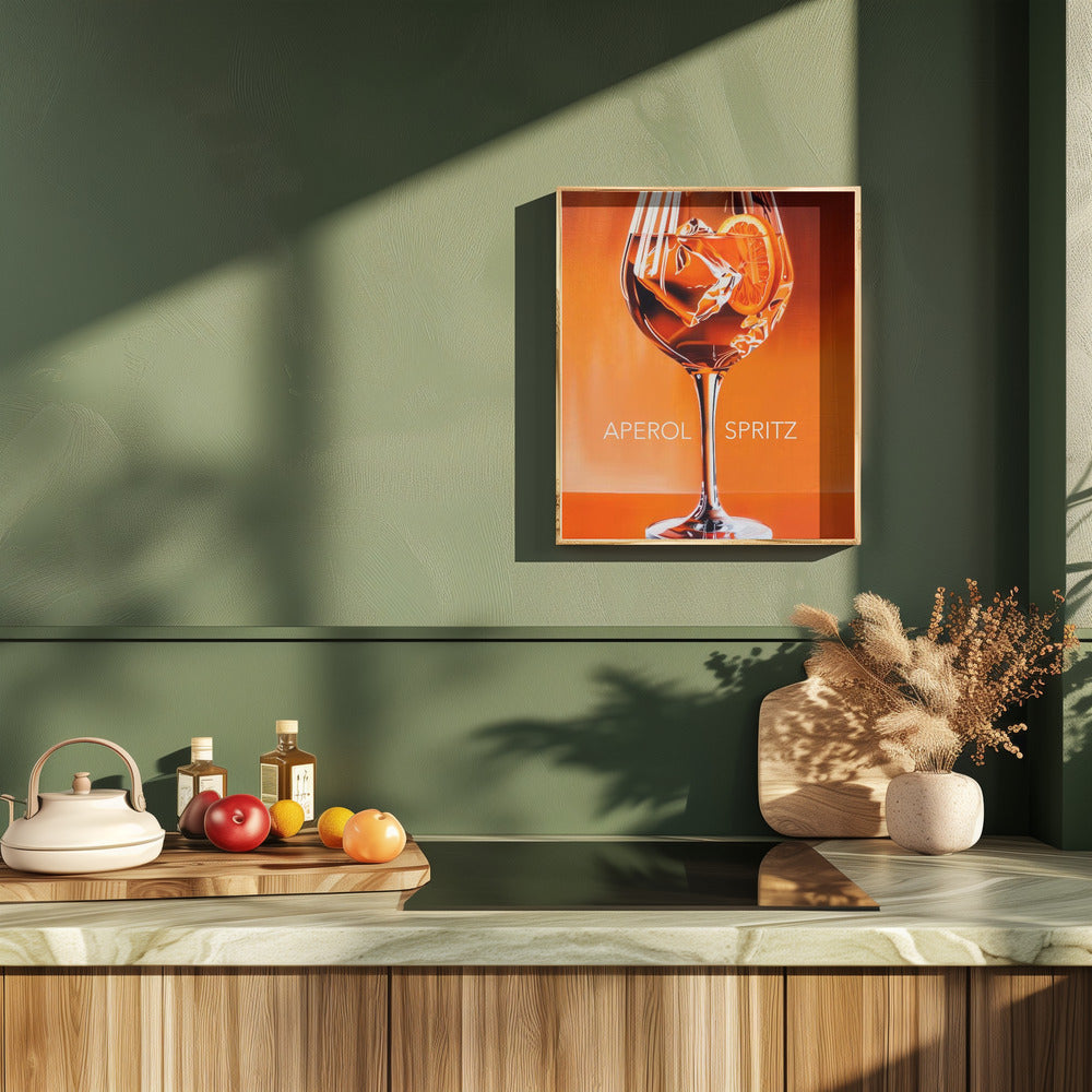 Aperol Spritz Orange Poster