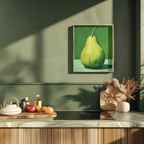 Green Pear Poster