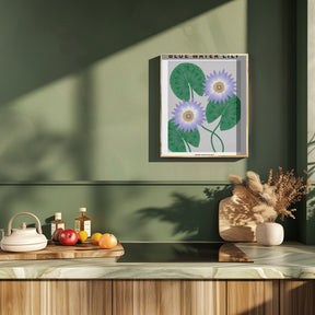 Blue Water Lily - National flower of Sri Lanka Poster