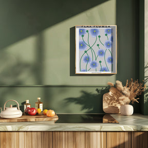 Flax flower - National flower of Ireland Poster