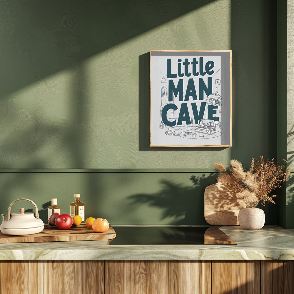 Little Man Cave Poster