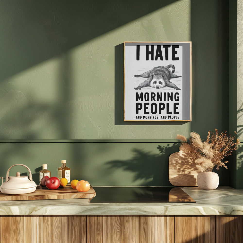 I Hate Morning People Poster