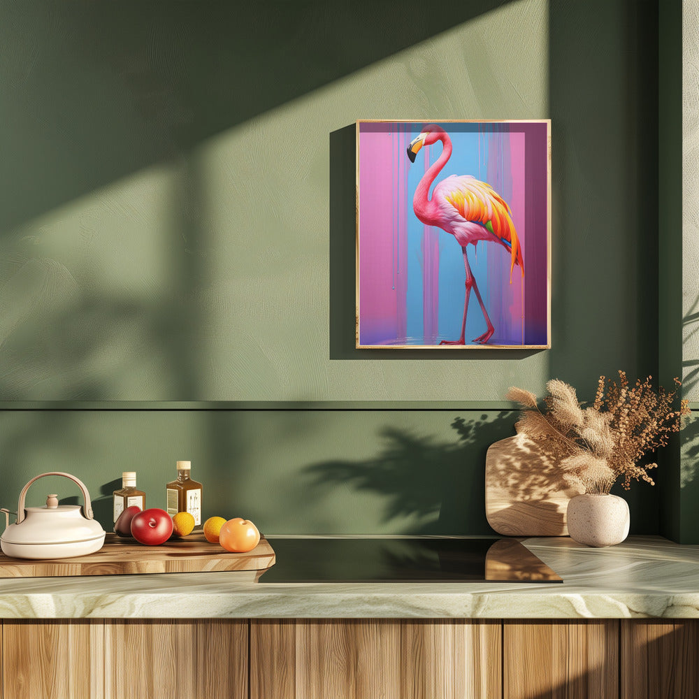 Flamingo Pop Art Poster