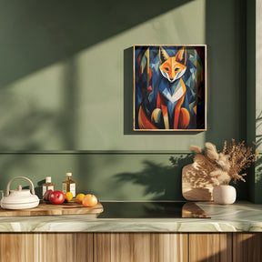 The Cubistic Fox Poster