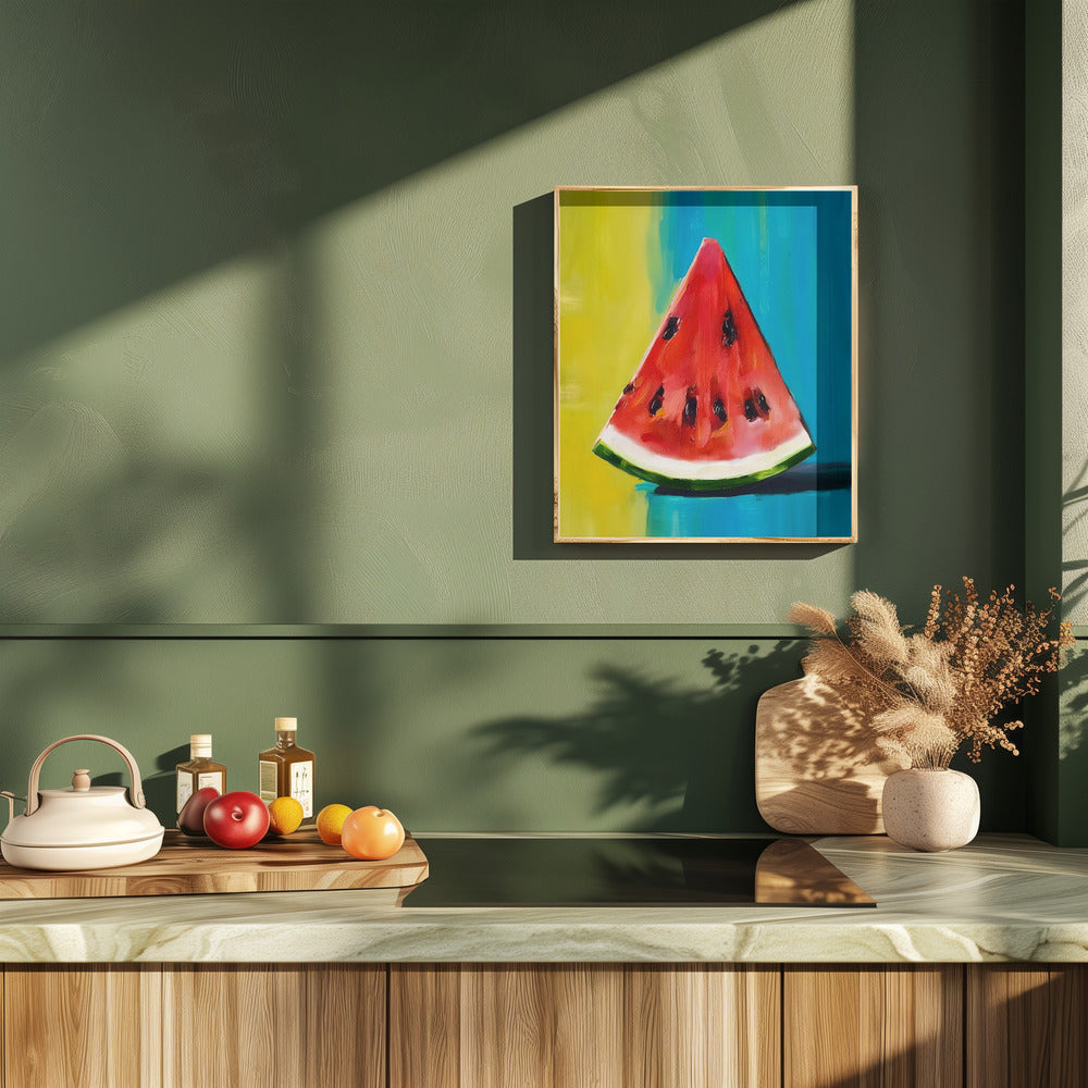 Watermelon Slice Poster