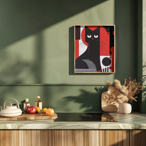 The Abstract Cat Poster