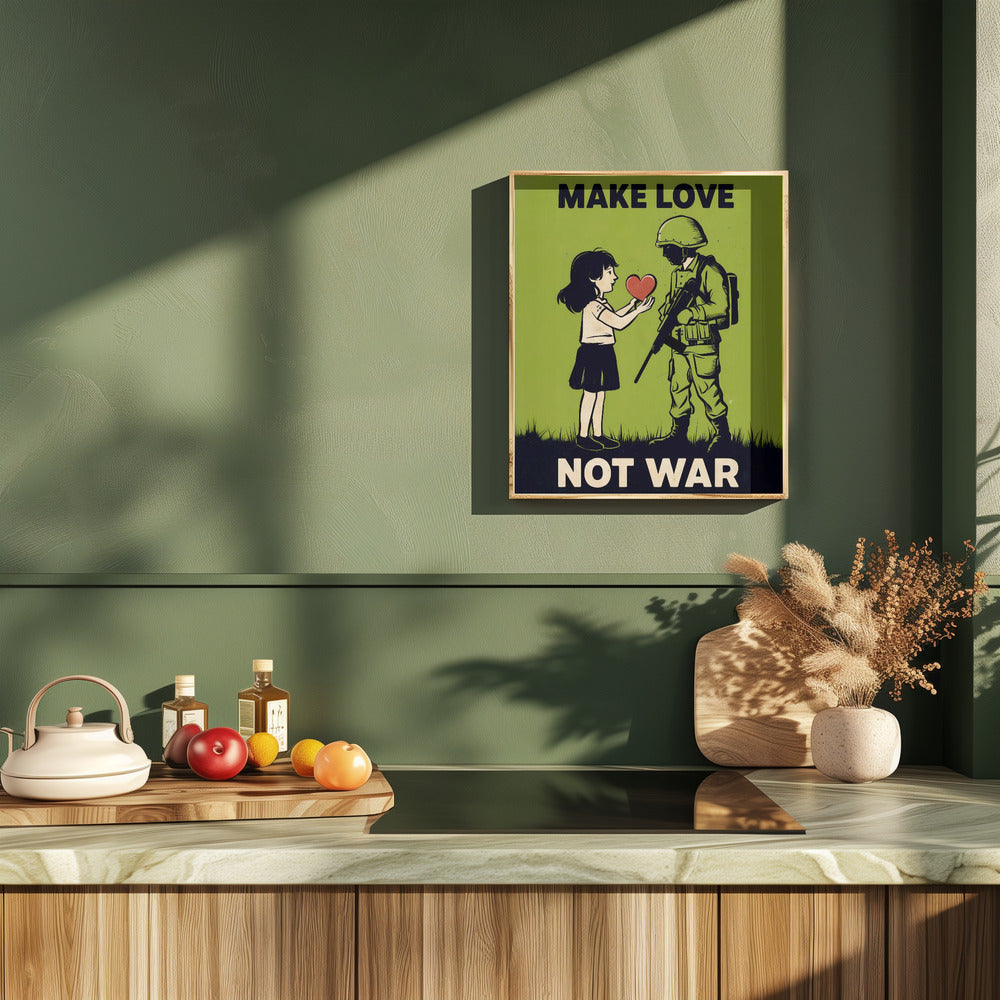 Make Love   Not War Poster