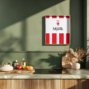 Mjölk Röd Poster