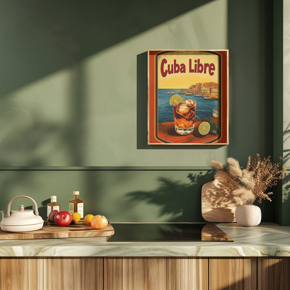 Cuba Libre Vintage Commercial Poster