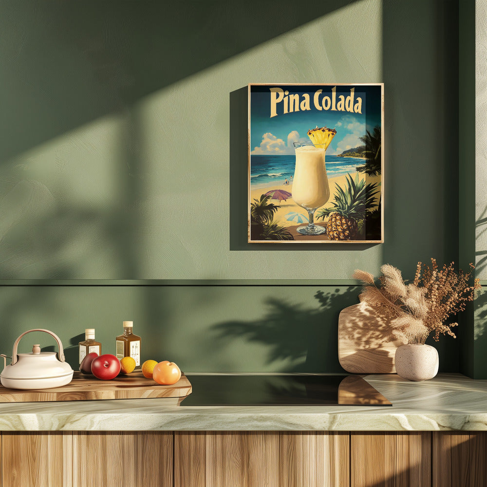 Pina Colada Vintage Poster