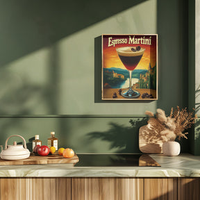 Espresso Martini Vintage Poster