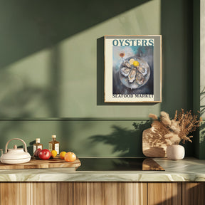 Oysters Seafood Market Poster