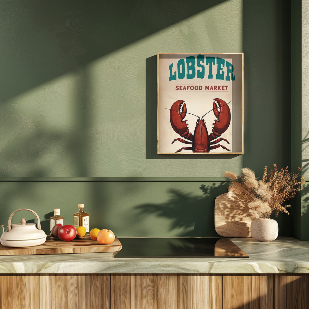 Lobster Seafood Market Poster