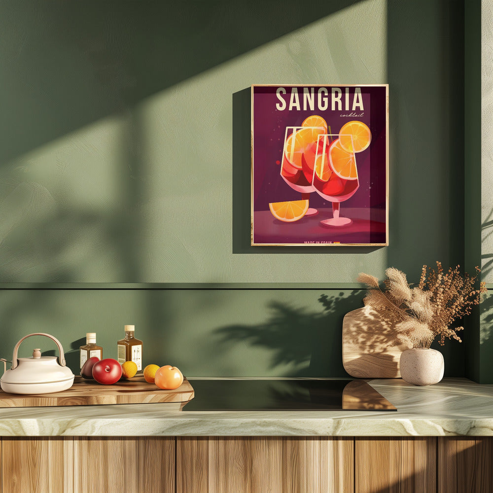 Sangria Cocktail Poster