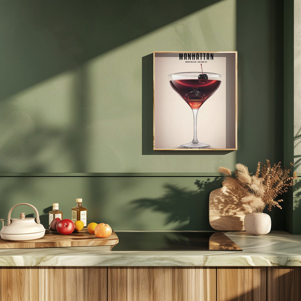 Manhattan Cocktail Poster